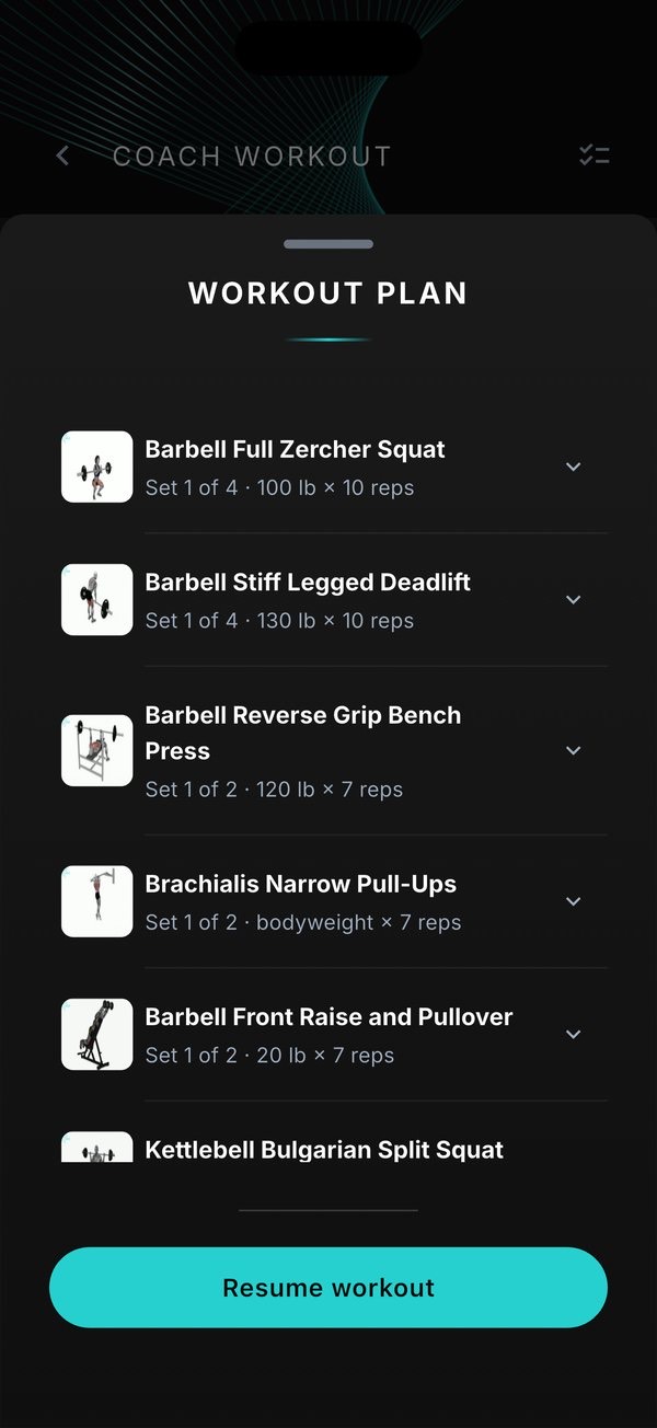 A strength session built in QBod