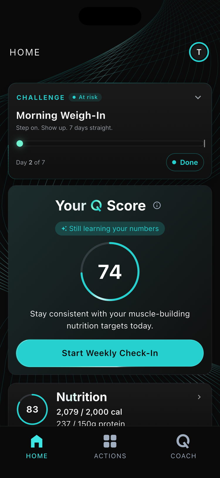 QBod goal plan with chaptered, multi-phase AI-generated targets