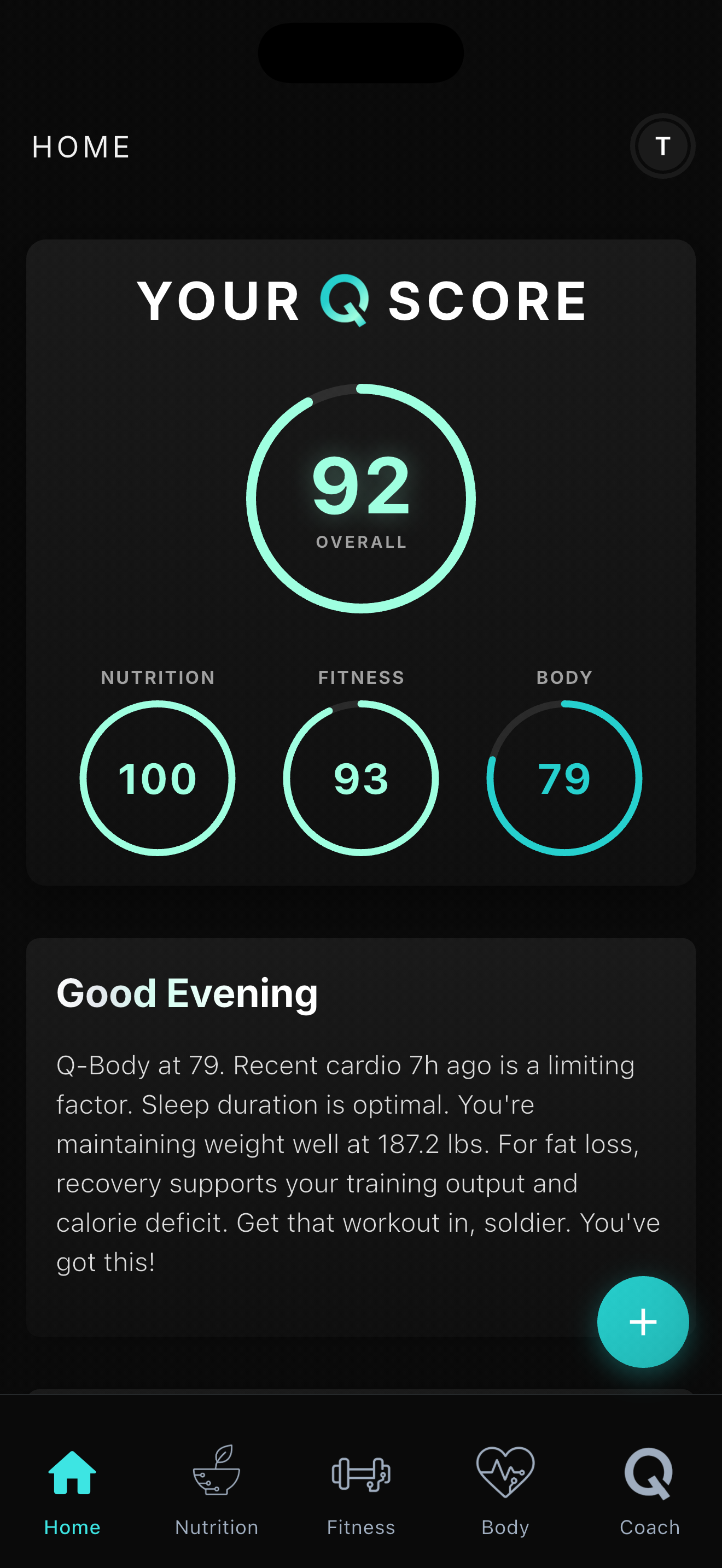 Quick Logging FAB Menu